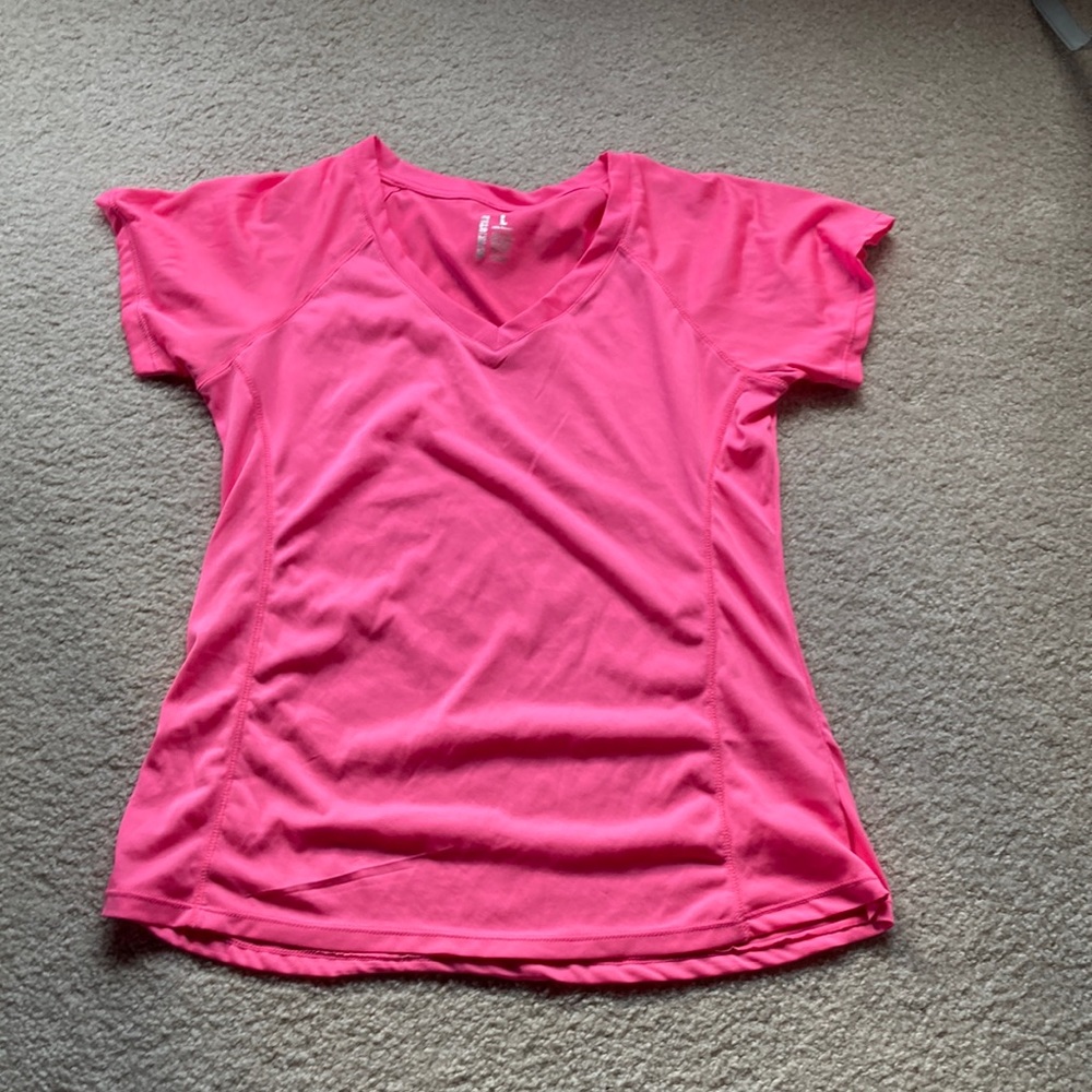 Blue Star activewear pink top size large